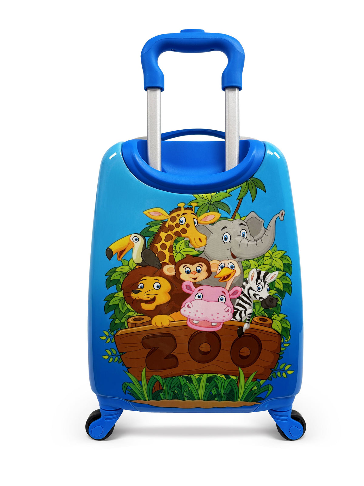 Children's Blue Animal Print Suitcase - Image 5