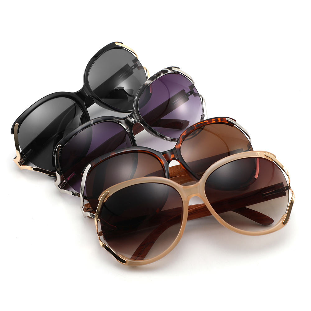 Eco Ebony Wood Sunglasses Round Shape Brown Frame - Image 5