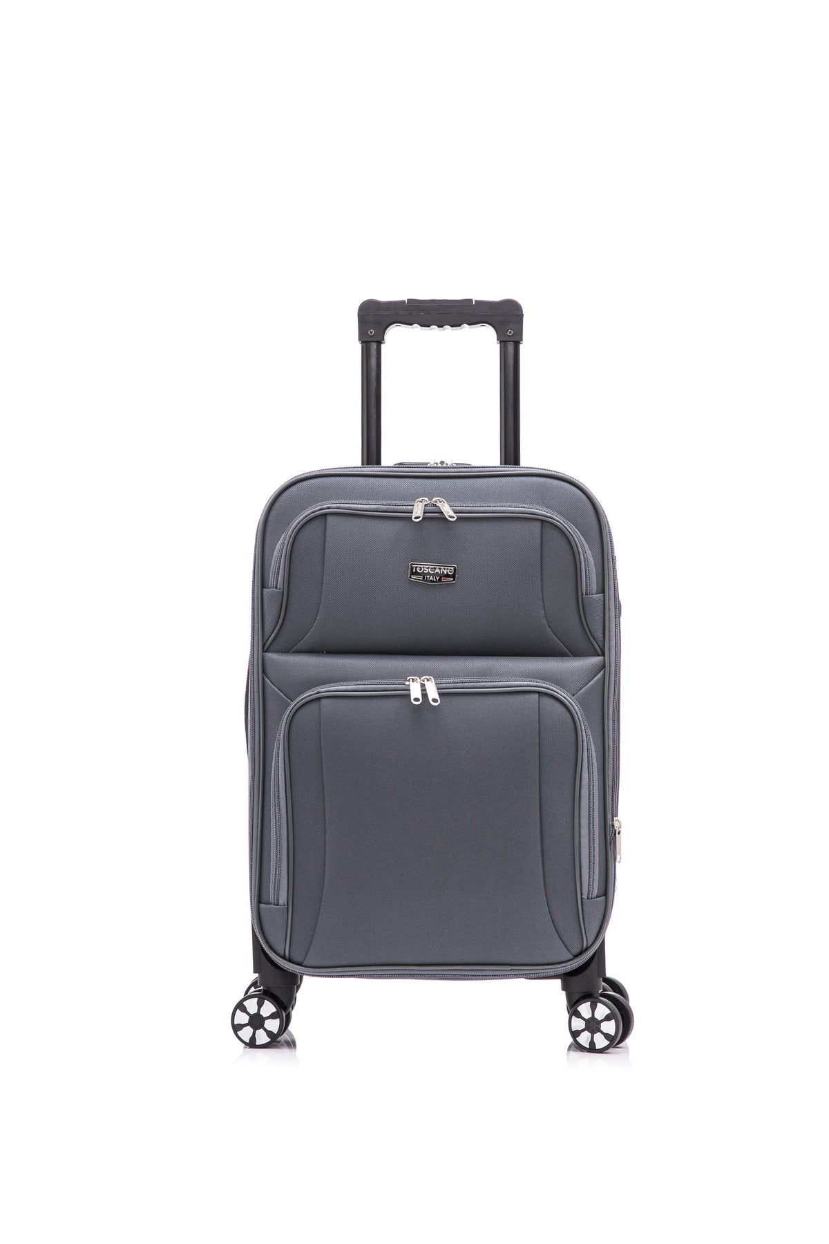 Toscano Gestore 2-Piece Soft-Side Luggage Set - Dark Grey - Image 5
