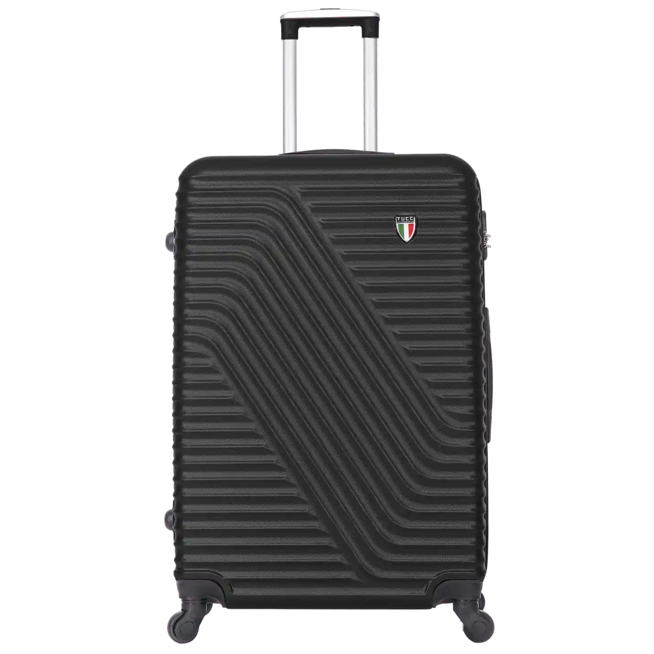 TUCCI Italy TRAVOLA 3-Pc Hardside Spinner Luggage Set (20/24/28") - Black