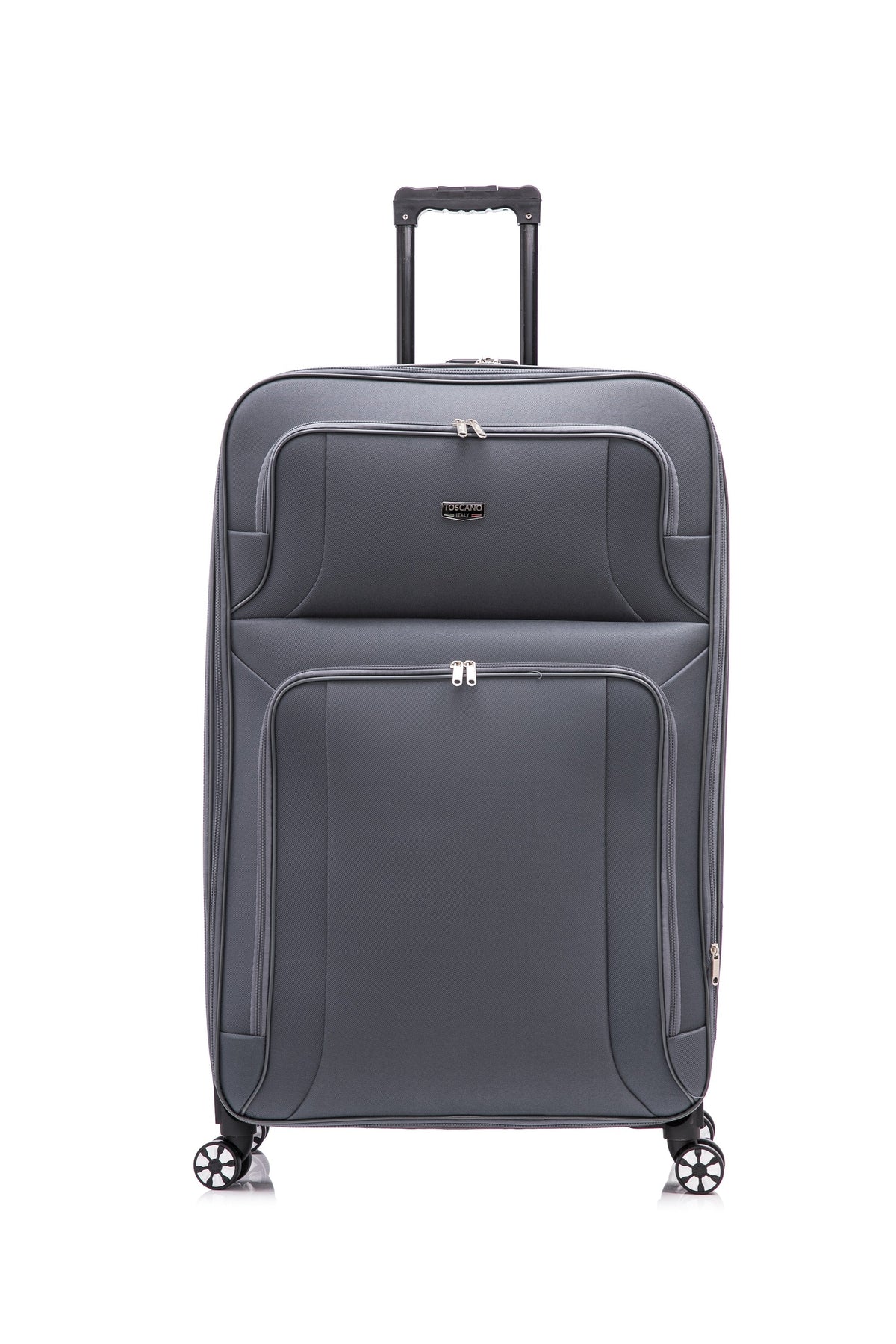 Toscano Gestore 2-Piece Soft-Side Luggage Set - Dark Grey - Image 4
